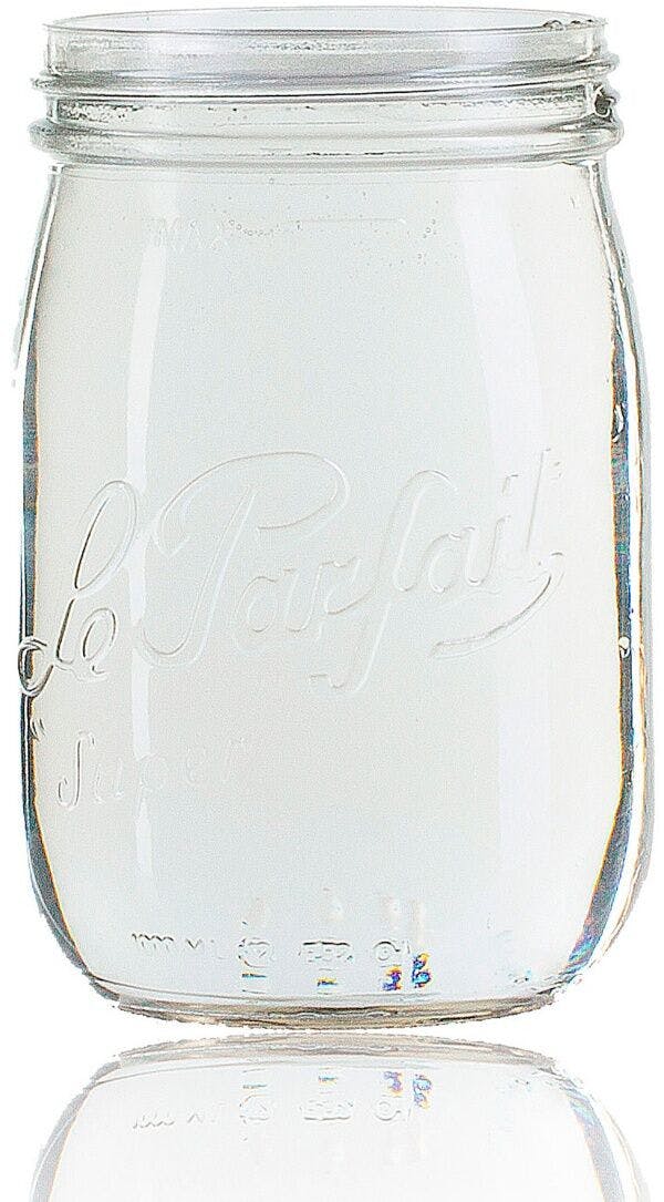 Tarro de vidrio Le Parfait vis 1000 ml-1000ml-Boca -Rosca-envases-de-vidrio-tarros-frascos-de-vidrio-y-botes-de-cristal-le-parfait-vis-terrines-wiss