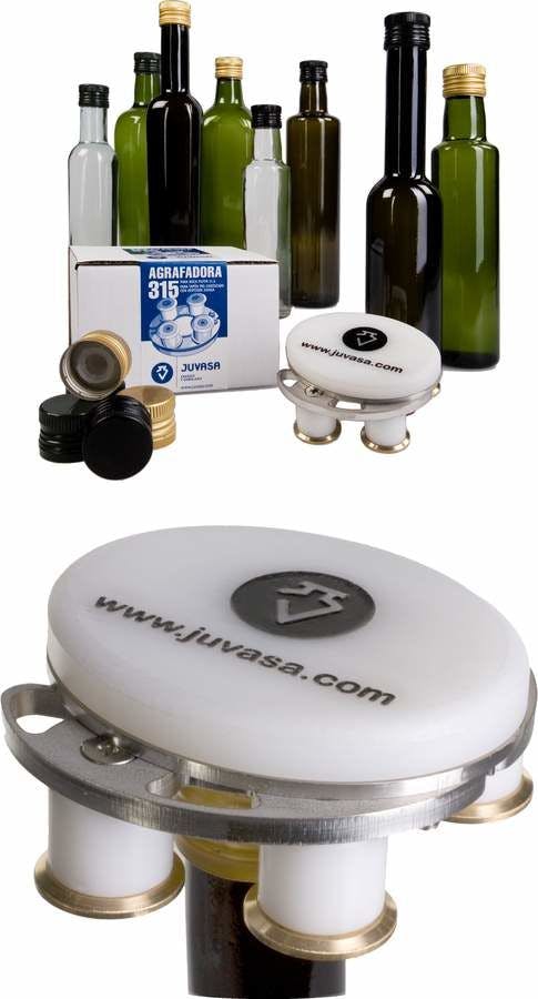 Cravadora A315 para boca Rosca SPP & rolhas preroscadas Embalagens de vidrio Botellas de cristal   aceites y vinagres