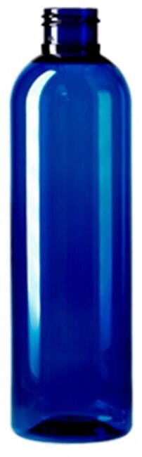 250Cc Cobalt Blue Pet Bottle D24/410 Tall Boston