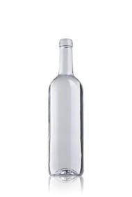 Bordelesa Ecova Estándar 75 BL-750ml-Korkverschluss-STD-185-glasbehältnisse-glasflaschen-bordeauxflaschen