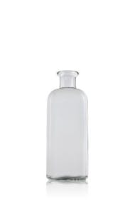 Bottiglia di vetro per olio 1 litro con tappo di sughero