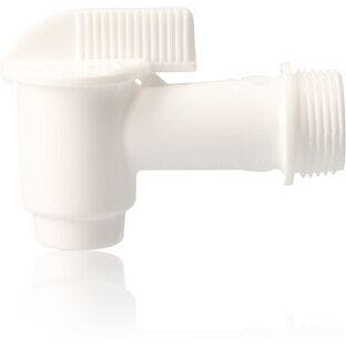 PLASTIROB 3/4 white plastic tap for drum
