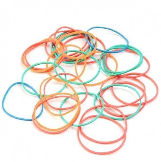 Rubber bands for covers blue