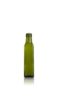 Marasca 250 AV marisa Rosca SPP (A315) Embalagens de vidrio Botellas de cristal   aceites y vinagres Verde