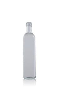 Marasca 500 BL boca Rosca SPP (A315)-envases-de-vidrio-botellas-de-cristal-aceites-y-vinagres Transparente
