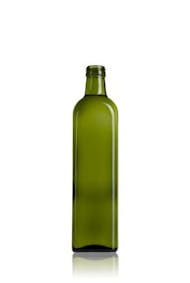 Marasca 750 Oleo AV thread finish SPP (A315) MetaIMGIn Botellas de cristal para aceites Green