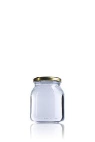 Miel STD 0.5 kg-385ml-TO-066-Miel-0.5kg-glasbehältnisse-gläser-glasbehälter-und-glasgefäße-für-lebensmittel