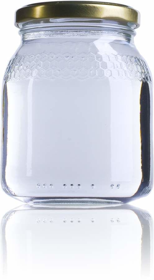 Miel Std 0.5 KG 385ml TO 066 Miel 0.5Kg Embalagens de vidro Boioes frascos e potes de vidro para alimentaçao