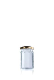 Octagonal 212 ml TO 058-glasbehältnisse-gläser-glasbehälter-und-glasgefäße-für-lebensmittel