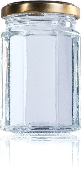Octogonal 212 ml TO 058-envases-de-vidrio-tarros-frascos-de-vidrio-y-botes-de-cristal-para-alimentación