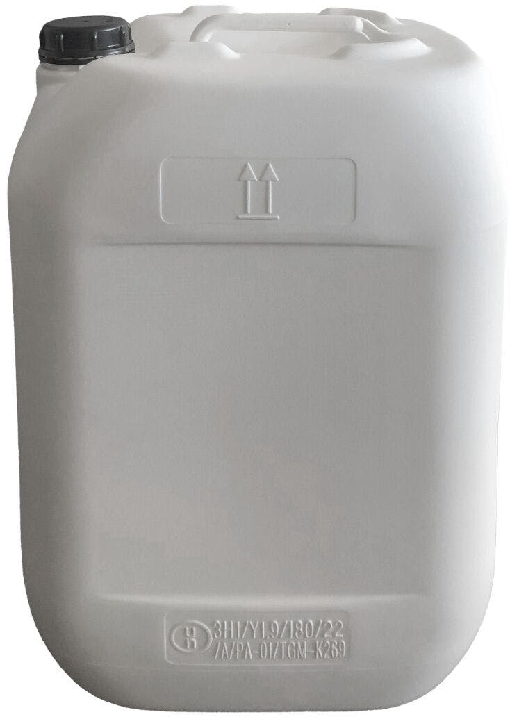 Plastic can 30 liters neutral, white, blue D51