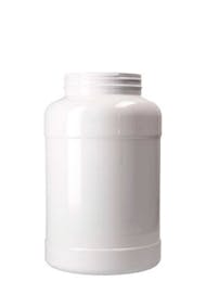 Jar  PET 6L WHITE D120 MOUTH CANISTER