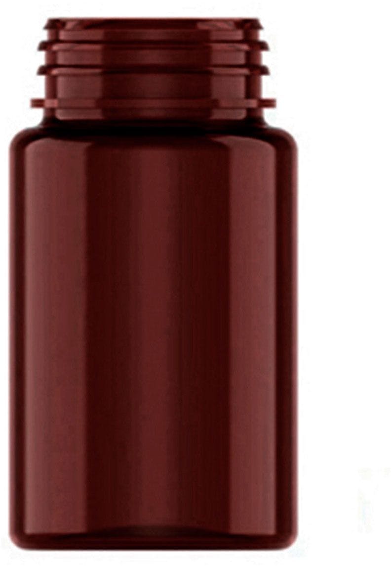 Jar PET 100 ml amber J-CAP40 D38