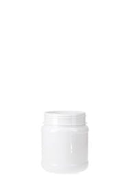 Jar  PET 1000 CC WHITE D100 MOUTH CANISTER