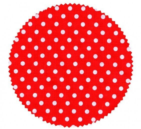 Red Polka Dot Paper Lid Covers