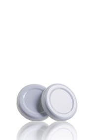 Couvercle TO 43 Blanc Pasteurisation sans bouton  MetaIMGFr Tapas de cierre