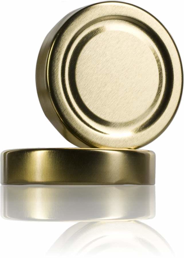 TO-Deckel 63 DEEP Gold Pasteurisationsfest ohne Button-verschlusssysteme-deckel
