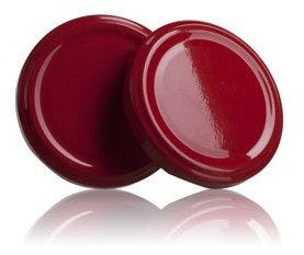 Couvercle TO 63 Rouge Pasteurisation sans bouton  MetaIMGFr Tapas de cierre