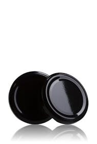 Couvercle TO 77 Noir Pasteurisation sans bouton  MetaIMGFr Tapas de cierre