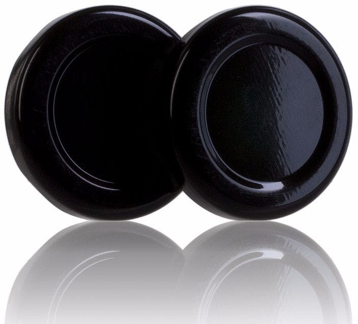Couvercle TO 43 Noir Pasteurisation sans bouton  MetaIMGFr Tapas de cierre