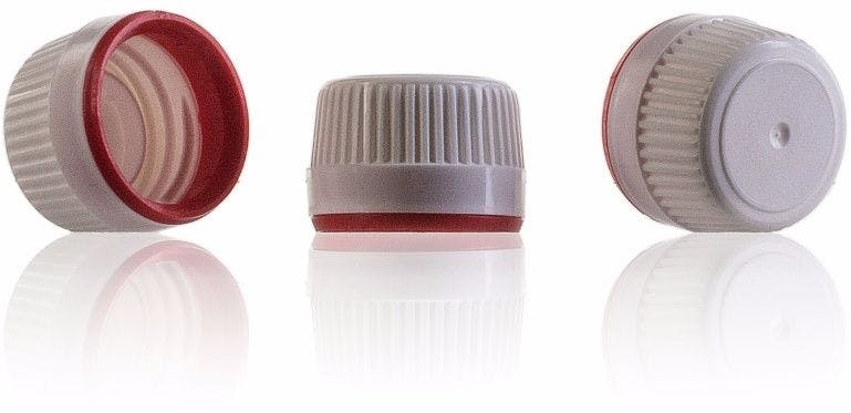 Stopper precinto White and red PP28 MetaIMGIn Tapones