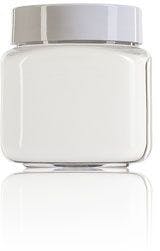 Square plastic jar for cosmetics Carre 250 ml TO 63
