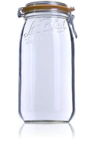 Le Parfait Super 3000 ml 100 mm Embalagens de vidro Boiões frascos de vidro y potes de cristal le parfait super terrines wiss