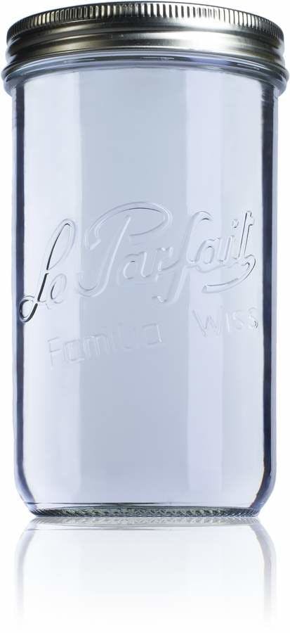 Airtight glass jar Le Parfait Wiss 1000 ml 100 mm 1000ml BocaLPW 100mm MetaIMGIn Tarros de vidrio hermeticos Le Parfait