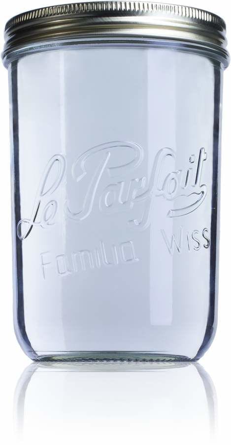 Tarro de vidrio hermético Le Parfait Wiss 1000 ml 110 mm-1000ml-BocaLPW-110mm-envases-de-vidrio-tarros-frascos-de-vidrio-y-botes-de-cristal-le-parfait-super-terrines-wiss