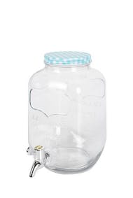 Distributore di bevande vaso in vetro con rubinetto 4000 ml