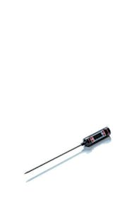 Portable digital kitchen thermometer with probe for meat and fish