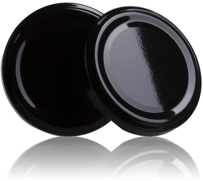 Couvercle TO 58 Noire Pasteurisation sans bouton  MetaIMGFr Tapas de cierre