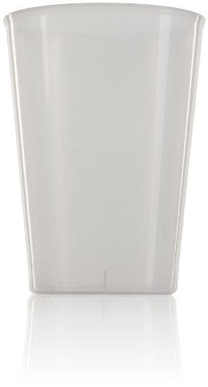 Wide PP plastic cup cider 600 ml