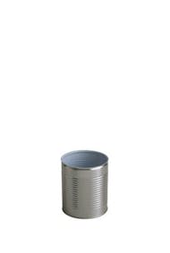 Lattina metallica cilindrica 1 kg 850 ml incolore / porcellana apertura facile
