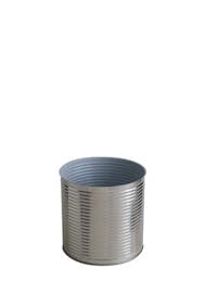Lata metálica cilíndrica 3 Kg 2650 ml Incolora / Porcelana standard