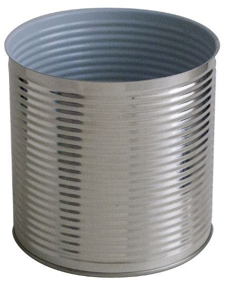 Cylindrical metal tin 3 Kg 2650 ml Colorless / Porcelain standard