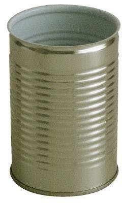 Cylindrical metal tin 1/2 Kg 425 ml Gold / Porcelain easy opening