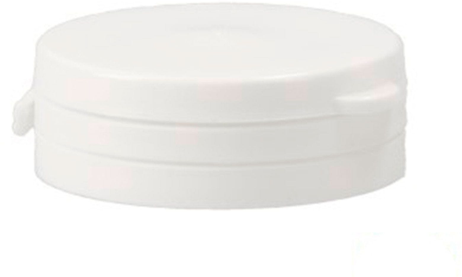 Low density polyethylene seal pressure cap white D38