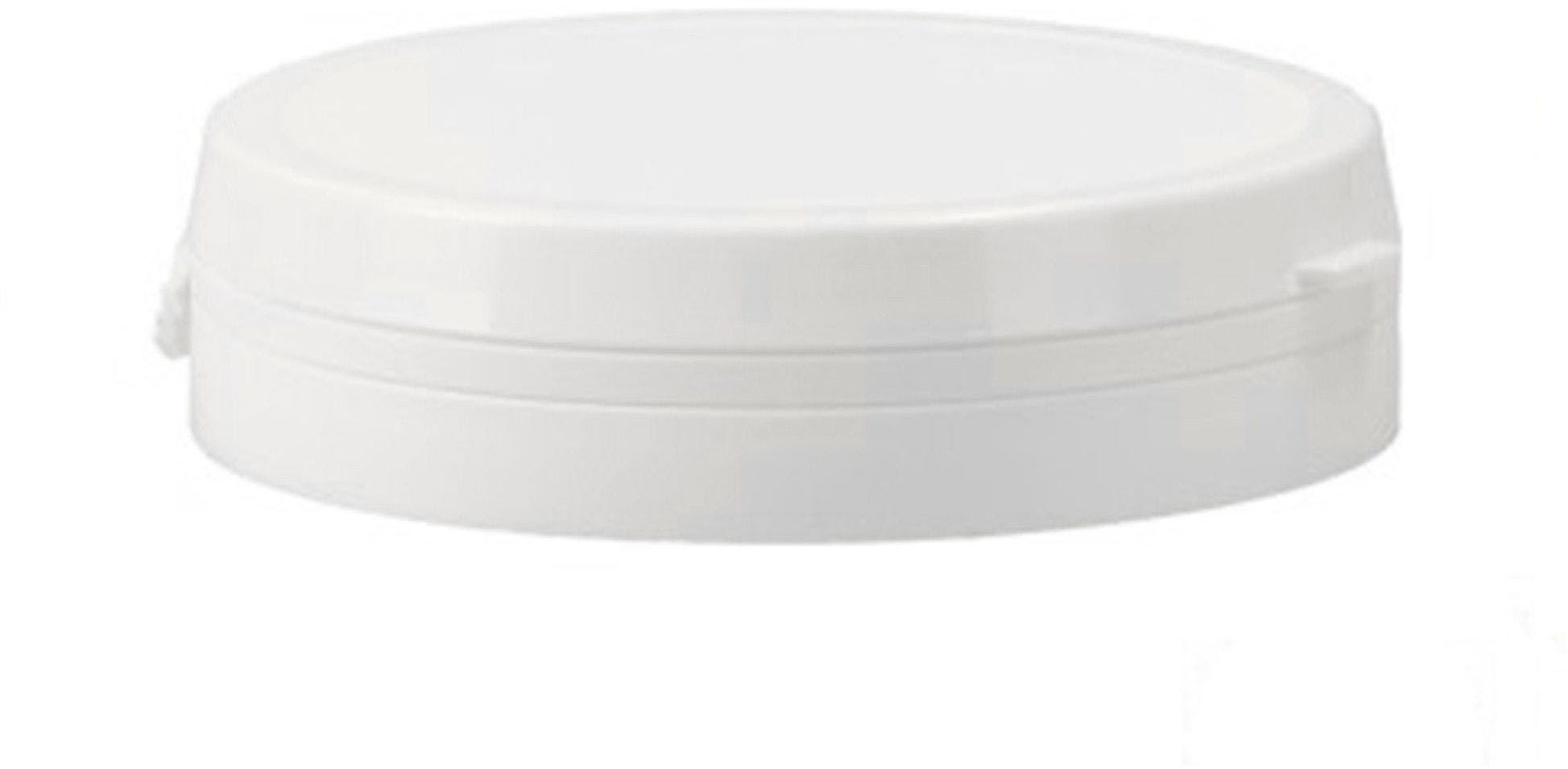 Pressure cap seal HDPE white D82
