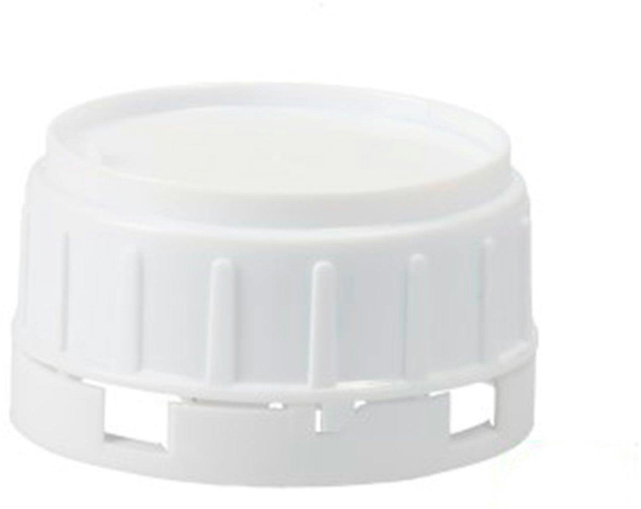 Screw plug HDPE seal white approved D50